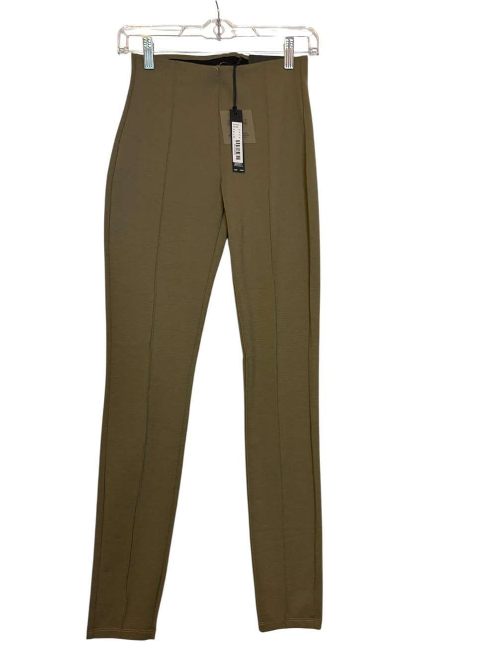 Tahari Olive Green Seam Front Pull On Jeggings Office Dress Wear NWT Size XS